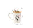 Karaca New Year Rabbit With Spoon Mug 375 ml