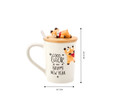 Karaca New Year Elk With Spoon Mug 375 ml