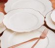 Karaca Almond Rose Line 24 Parça 6 Kişilik Porselen Yemek Takımı