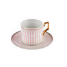 Karaca Jolly Pink Thin Line 2 Kişilik Çay Fincan Takımı 220 ml