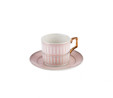 Karaca Jolly Pink Double Line 6 Kişilik Kahve Fincan Takımı 100 ml