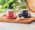 Karaca Marble Pembe Mavi 2 Kişilik Kahve Fincanı Takımı 80 ml
