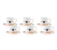 Karaca Face 6 Kişilik Kahve Fincan Takımı 80 ml