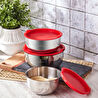 Karaca Pişir Sakla 3lü Saklama Kabı