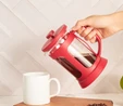 Cookplus Column Borosilikat Cam French Press 800 ml Red