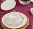 Karaca Red Carpet Collection Streamline Hole Gold 59 Parça 12 Kişilik Porselen Yemek Takımı