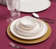 Karaca Red Carpet Collection Streamline Hole Gold 59 Parça 12 Kişilik Porselen Yemek Takımı