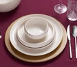 Karaca Red Carpet Collection Streamline Hole Gold 59 Parça 12 Kişilik Porselen Yemek Takımı