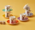 Karaca Zoo 6 Kişilik Kahve Fincan Takımı 80 ml