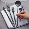 Karaca Jüpiter 60 Parça 12 Kişilik Çatal Kaşık Bıçak Takımı Matte Black