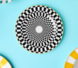 KARACA CIRCUS SİYAH PASTA TABAĞI 19 CM