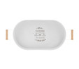 Karaca Country Elips Beyaz Tepsi 38 cm