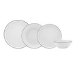 Karaca Streamline Eclipse New Bone 24 Parça 6 Kişilik Yemek Takımı Platin 