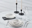 Karaca Streamline New Satürn New Bone 24 Parça 6 Kişilik Yemek Takımı Platin 