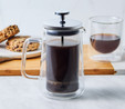 Karaca Pia Konik Çift Cidarlı Borosilikat Cam French Press 350 ml Metalik