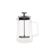 Karaca Pia Konik Çift Cidarlı Borosilikat Cam French Press 350 ml Metalik