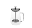 Karaca Pia Konik Çift Cidarlı Borosilikat Cam French Press 600 ml Metalik 