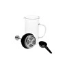 Karaca Pia Çift Cidarlı Borosilikat Cam French Press 350 ml Metalik 