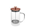 Karaca Pia Çift Cidarlı Borosilikat Cam French Press 600 ml Bronze 