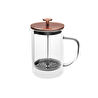 Karaca Pia Çift Cidarlı Borosilikat Cam French Press 800 ml Bronze