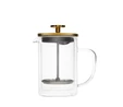 Karaca Pia Çift Cidarlı Borosilikat Cam French Press 800 ml Gold