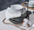 Karaca Monochrome 24 Parça 6 Kişilik Porselen Yemek Takımı