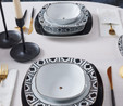 Karaca Monochrome 24 Parça 6 Kişilik Porselen Yemek Takımı