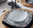 Karaca Monochrome 24 Parça 6 Kişilik Porselen Yemek Takımı