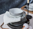 Karaca Monochrome 24 Parça 6 Kişilik Porselen Yemek Takımı