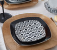 Karaca Monochrome 24 Parça 6 Kişilik Porselen Yemek Takımı