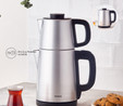 Karaca Tea Break 2 in 1 Çelik Su Isıtıcı Çay Makinesi Silver Inox