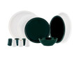 Karaca Elara Green White 57 Parça 12 Kişilik New Bone Yemek Takımı