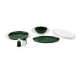 Karaca Elara Green White 57 Parça 12 Kişilik New Bone Yemek Takımı