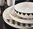 Karaca Streamline Tiranna New Bone 59 Parça 12 Kişilik Yemek Takımı