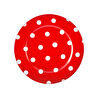 Karaca Polka Dot Kırmızı Porselen Pasta Tabağı 19 cm