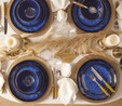 Karaca Marbella Reaktif Stoneware 18 Parça 6 Kişilik Yemek Takımı