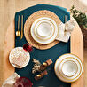 Karaca Roseanne Porselen 24 Parça 6 Kişilik Yemek Takımı Gold