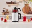 Karaca Tea Glass 2 in 1 Çelik Çay Makinesi ve Kettle White
