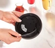 Karaca Tea Glass 2 in 1 Çelik Çay Makinesi ve Kettle White