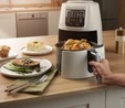 Karaca Air Pro Cook XL 2 in 1 Konuşan Airfryer Black Chrome 4 Kişilik