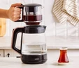 Karaca Glass Tea XL 2in1 Cam Çay Makinesi ve Kettle Rosegold