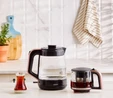 Karaca Glass Tea XL 2in1 Cam Çay Makinesi ve Kettle Rosegold