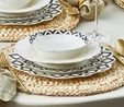 Karaca Almond Ethnic Porselen 24 Parça 6 Kişilik Yemek Takımı