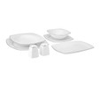 Karaca New Roman Square Shape Porselen 27 Parça 6 Kişilik Yemek Takımı Platinum