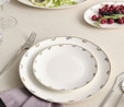 Karaca Elegance Bone Brillo 56 Parça 12 Kişilik Yemek Takımı Gold