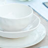 Karaca Refika'dan Seramik 24 Parça 6 Kişilik Yemek Takımı Beyaz