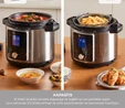 Karaca Cooker 2 in 1 6L Çok Amaçlı Basınçlı Pişirici Akıllı Elektrikli Düdüklü Tencere ve Airfryer Matt Black