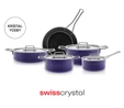 Karaca Swiss Crystal Mastermaid 9 Parça Tencere Seti Crape Purple