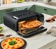 Karaca Multicrust Artisan Retro Pizza Makinesi ve Airfryer Mat Siyah