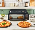 Karaca Multicrust Artisan Retro Pizza Makinesi ve Airfryer Mat Siyah